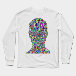 Colorful Mystery Woman Face Long Sleeve T-Shirt